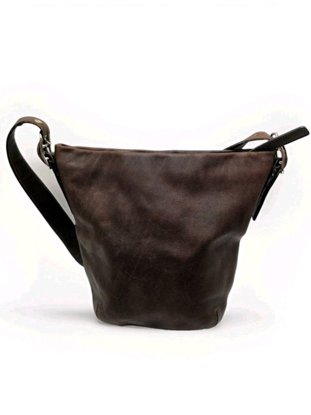 Coach #9186 Legacy Soho Bucket Hobo Bag Purse Dark Chocolate Brown Leather Y2K